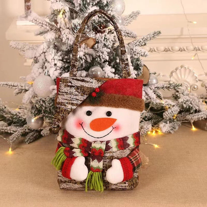 Christmas Gift Bags With Festive Character Decorations