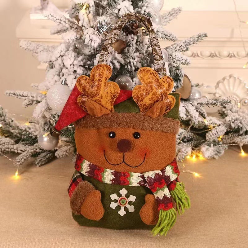 Christmas Gift Bags With Festive Character Decorations