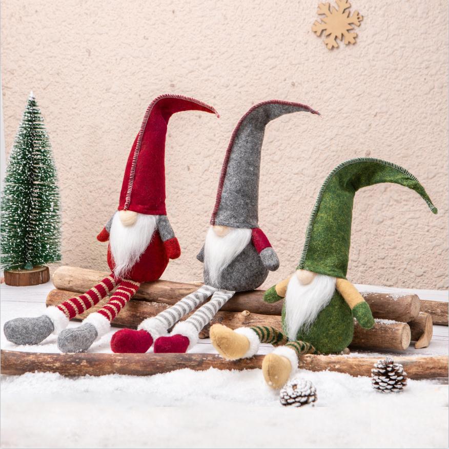 Faceless Gnome Trio Set - Scandinavian Christmas Decor