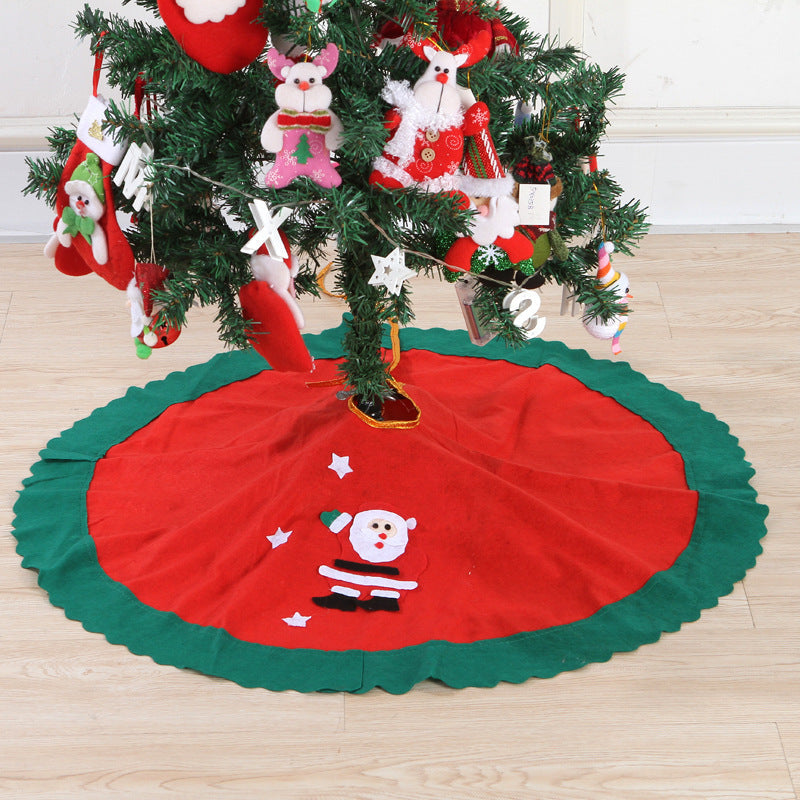 Christmas Tree Skirt 90cm Classic Holiday Base Cover