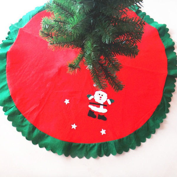 Christmas Tree Skirt 90cm Classic Holiday Base Cover