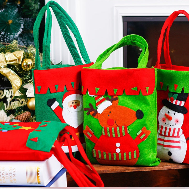 Christmas Gift Bags with Festive Reusable Designs