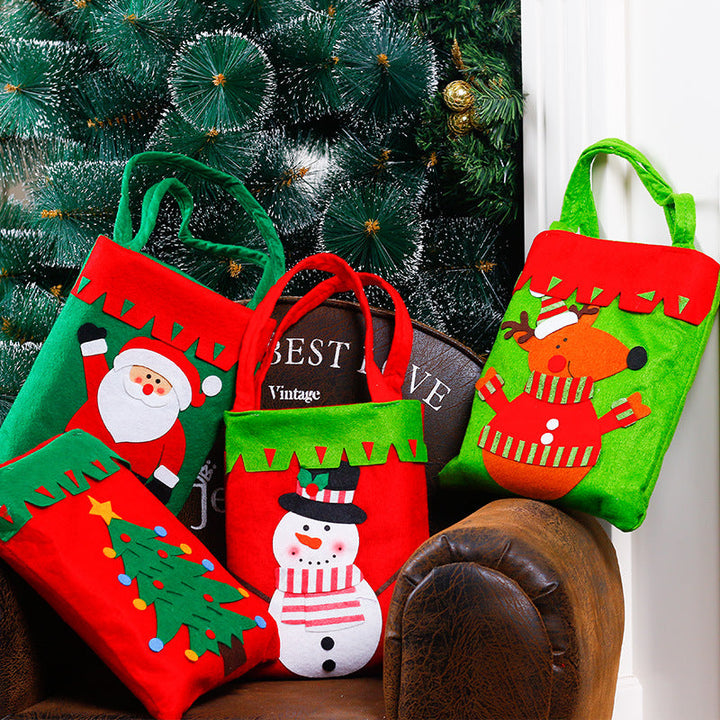 Christmas Gift Bags with Festive Reusable Designs