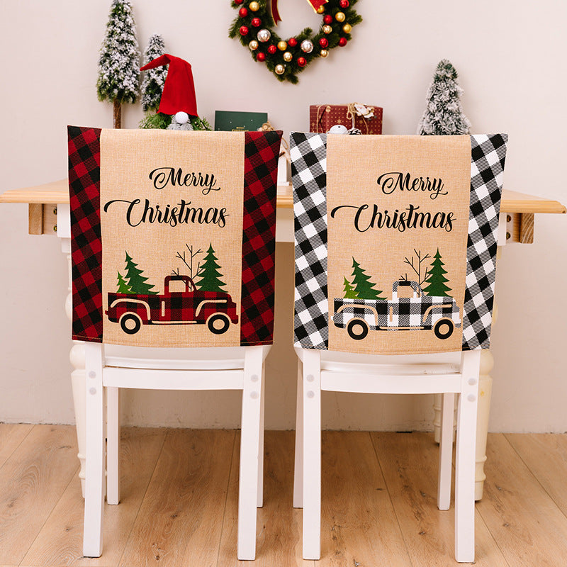 Christmas Chair Covers for Festive Farmhouse Decor