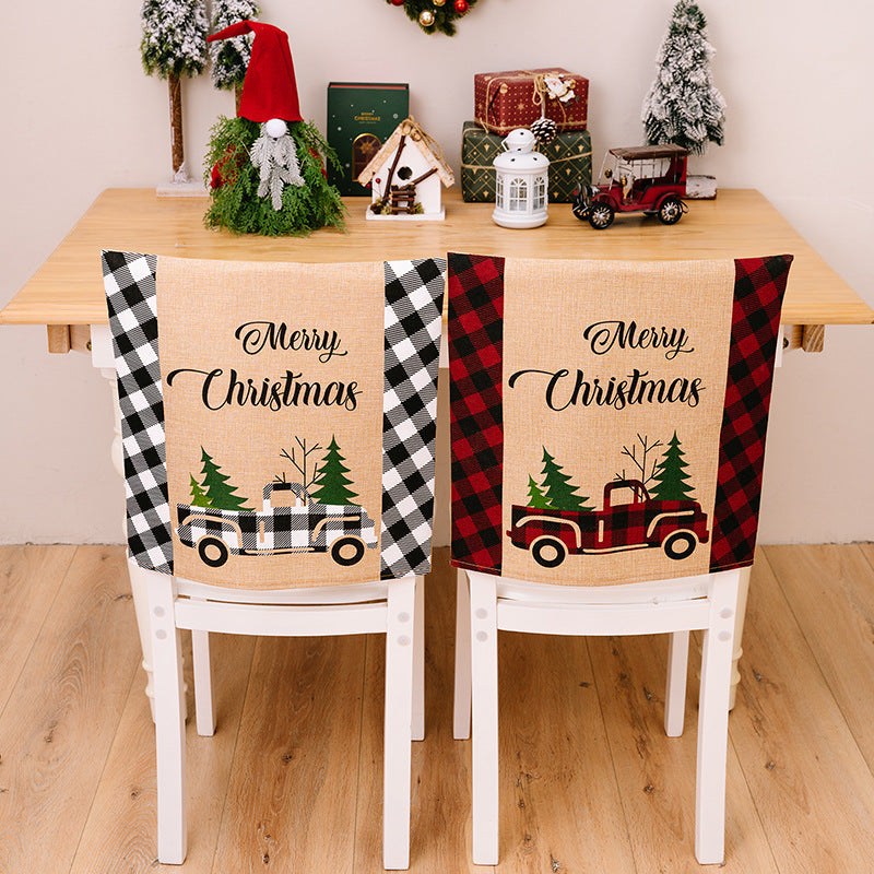 Christmas Chair Covers for Festive Farmhouse Decor