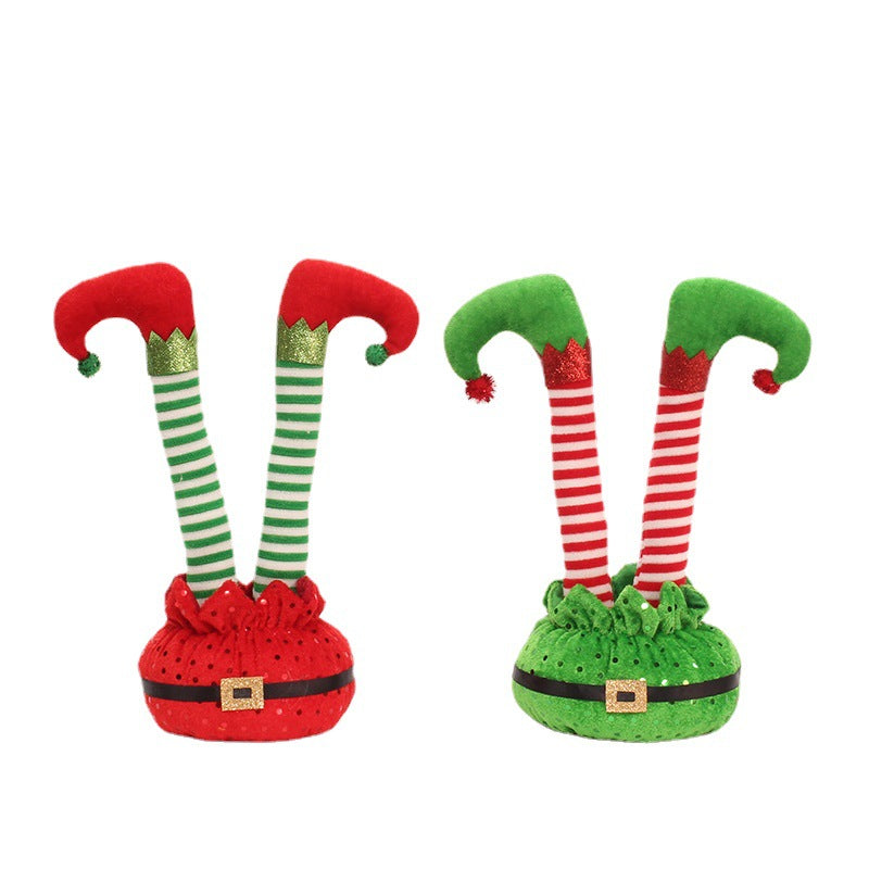 Christmas Elf Legs Decoration for Playful Holiday Cheer