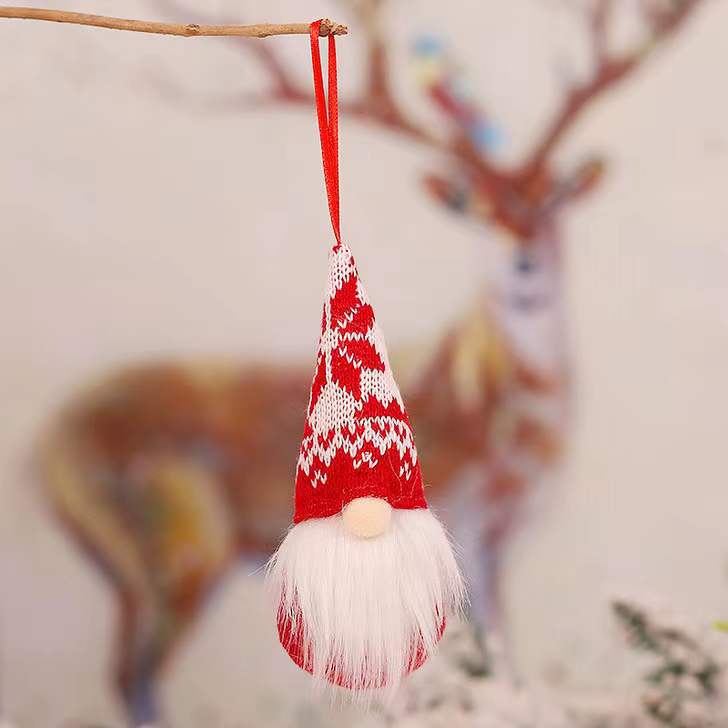 Knitted Gnome Christmas Ornaments Cozy Nordic Decor