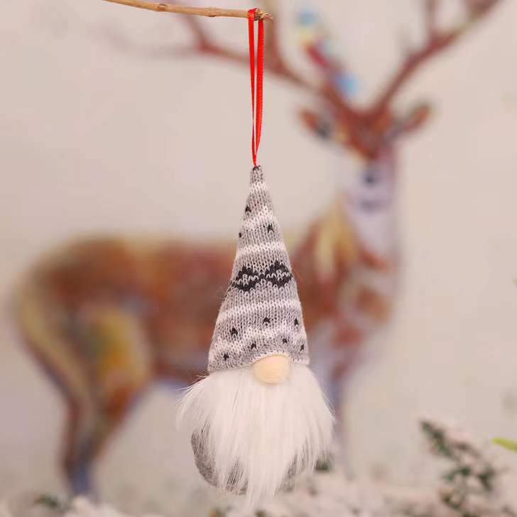 Knitted Gnome Christmas Ornaments Cozy Nordic Decor