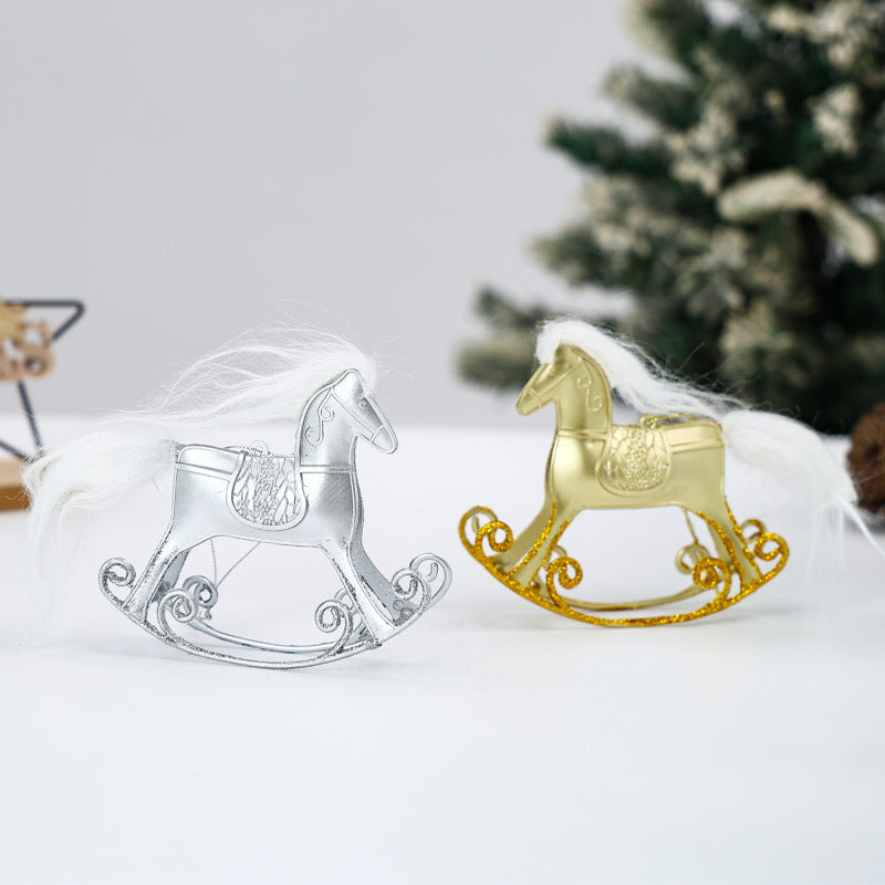 Christmas Rocking Horse Ornament Festive Holiday Charm
