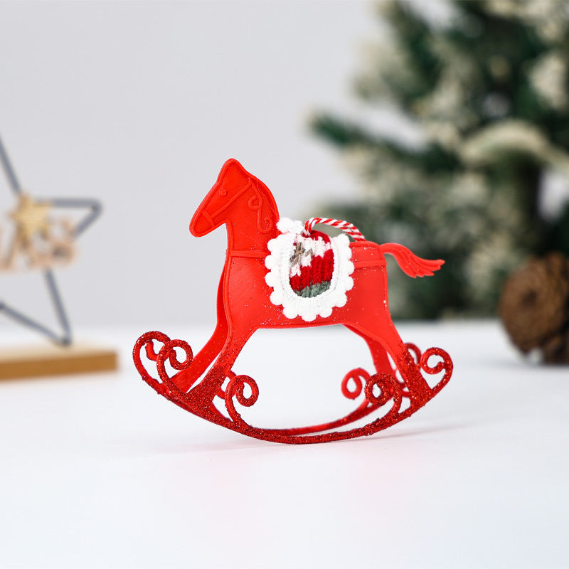 Christmas Rocking Horse Ornament Festive Holiday Charm