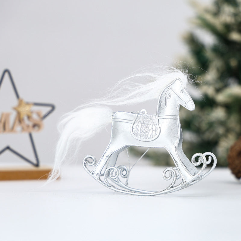 Christmas Rocking Horse Ornament Festive Holiday Charm