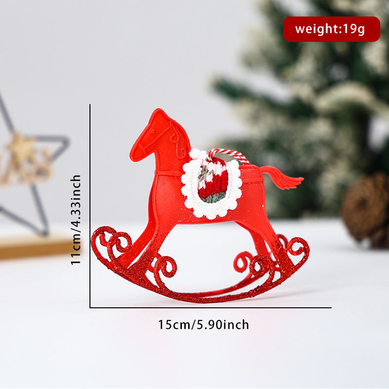 Christmas Rocking Horse Ornament Festive Holiday Charm