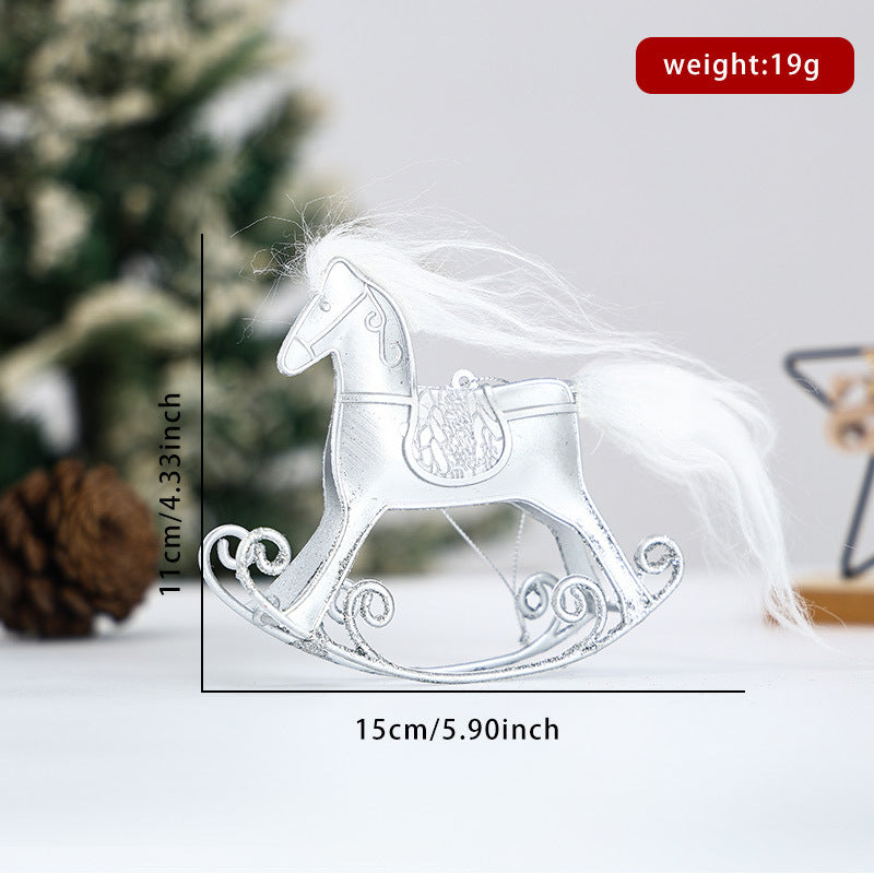 Christmas Rocking Horse Ornament Festive Holiday Charm
