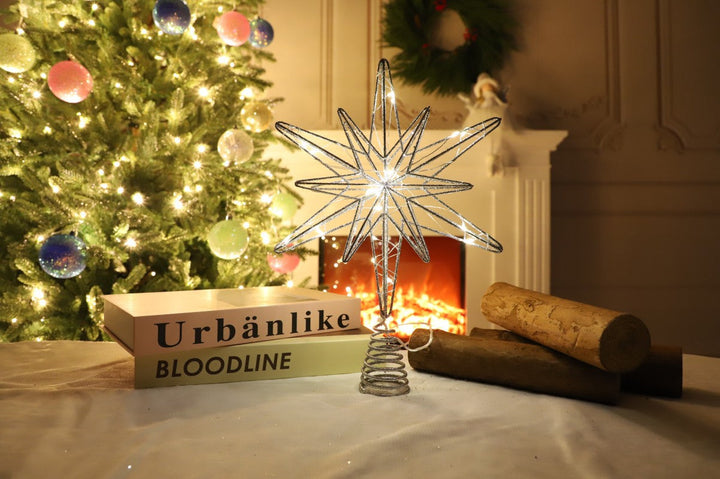 3D Illuminated Christmas Tree Topper Star Decoration