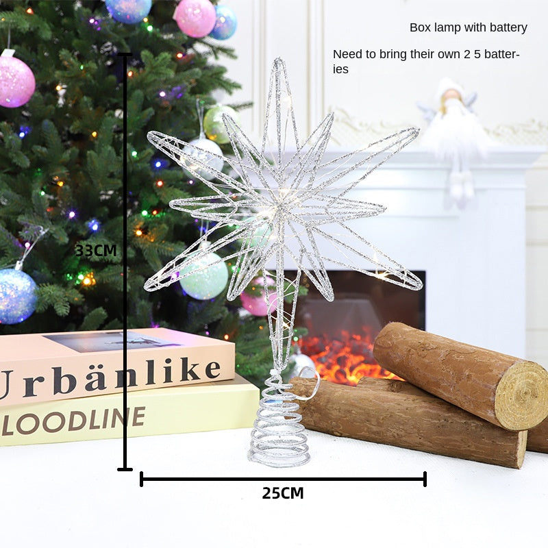 3D Illuminated Christmas Tree Topper Star Decoration