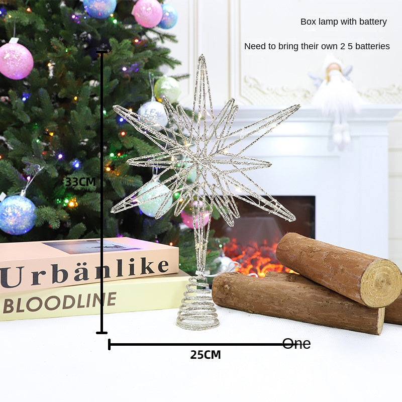 3D Illuminated Christmas Tree Topper Star Decoration