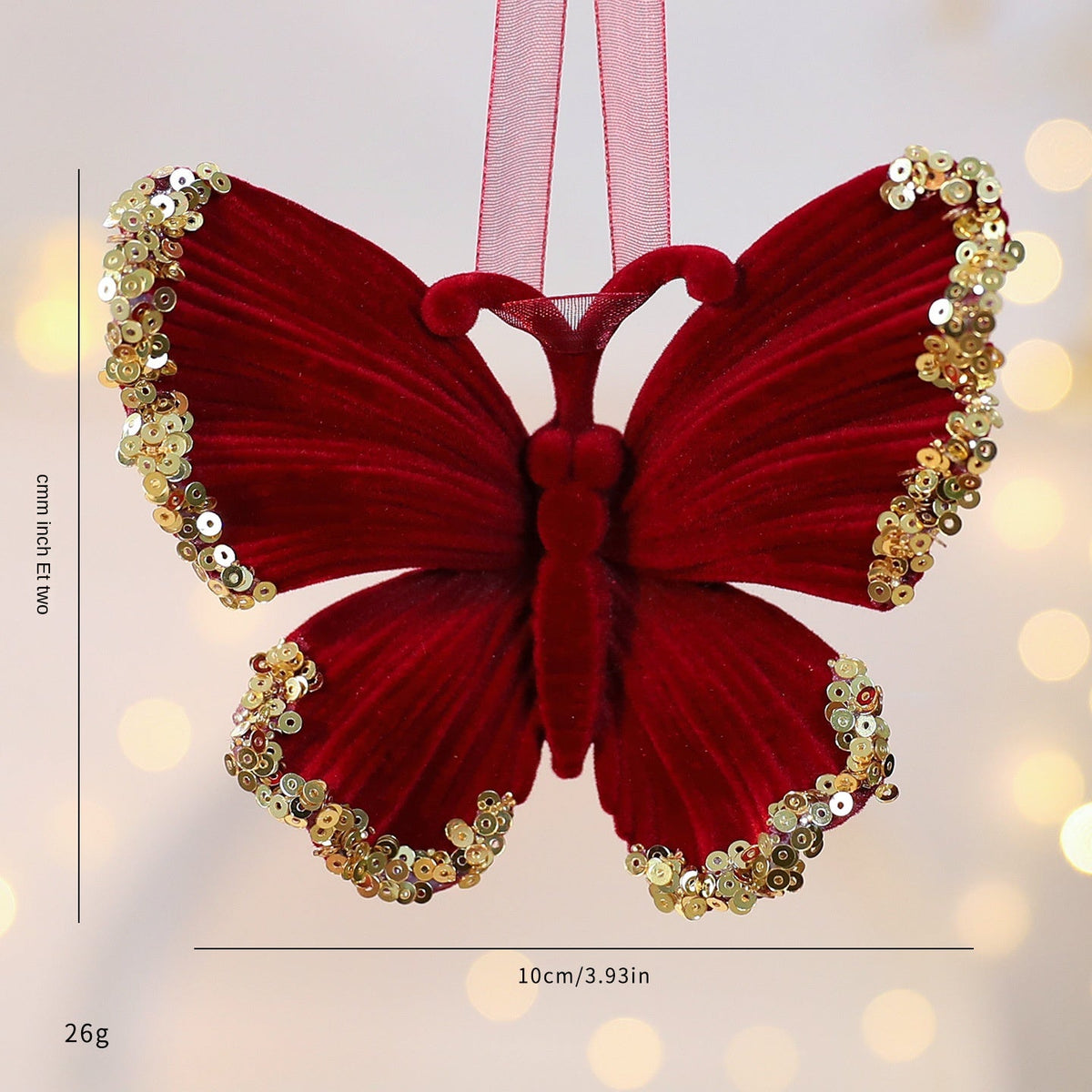Christmas Ornament Set: Elegant Red & Gold Tree Decor