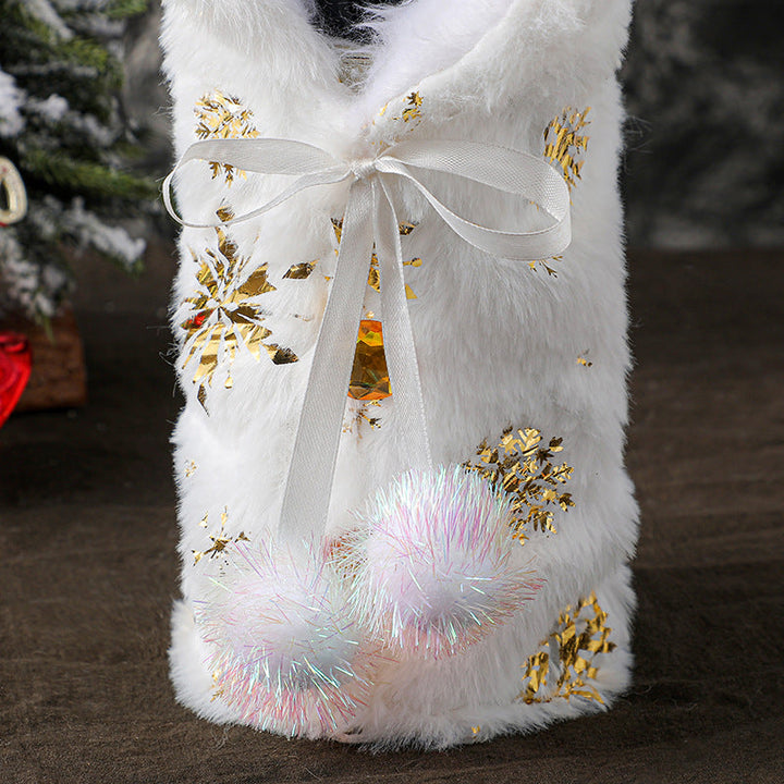 Christmas Wine Bottle Decoration Set, Festive Table