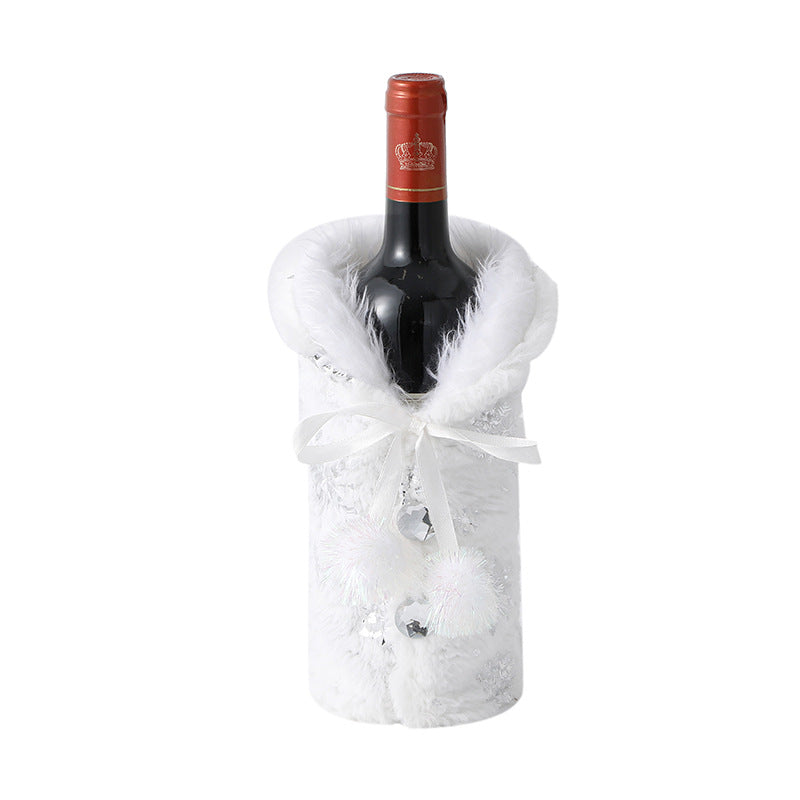 Christmas Wine Bottle Decoration Set, Festive Table