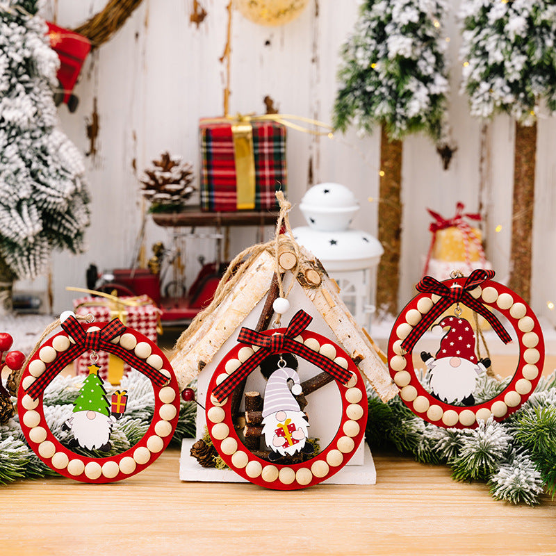 Wooden Christmas Gnome Ornaments For Rustic Cheer