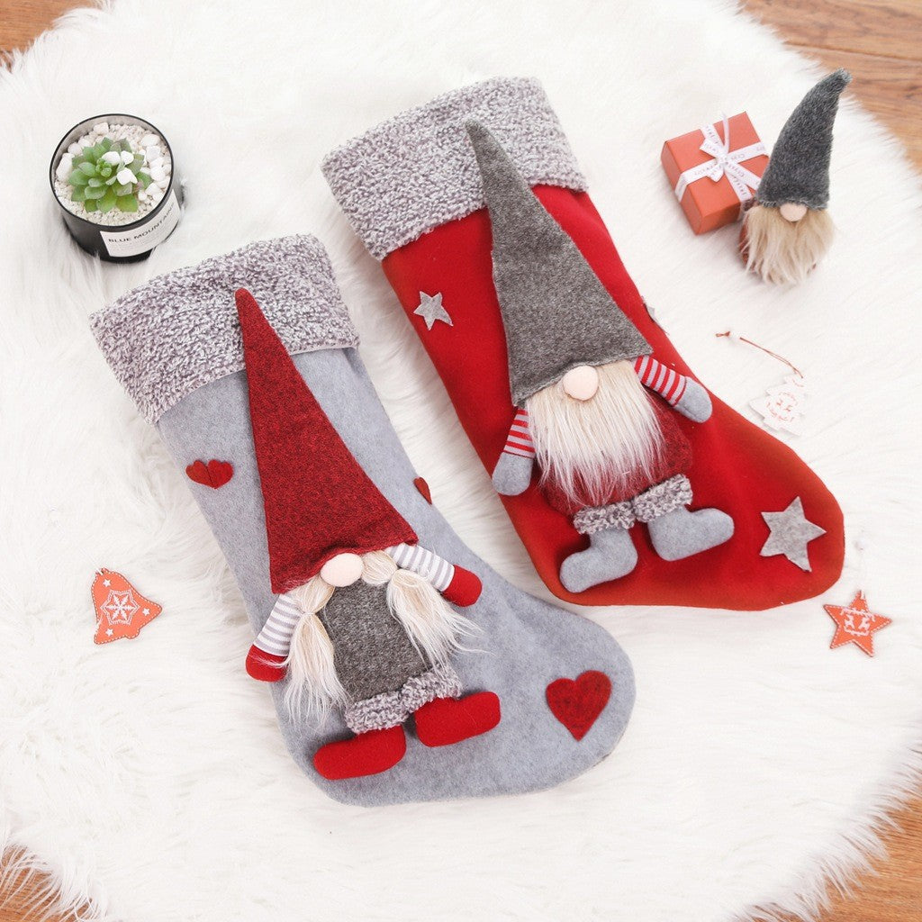 3D Gnome Christmas Stockings for Festive Gift Giving
