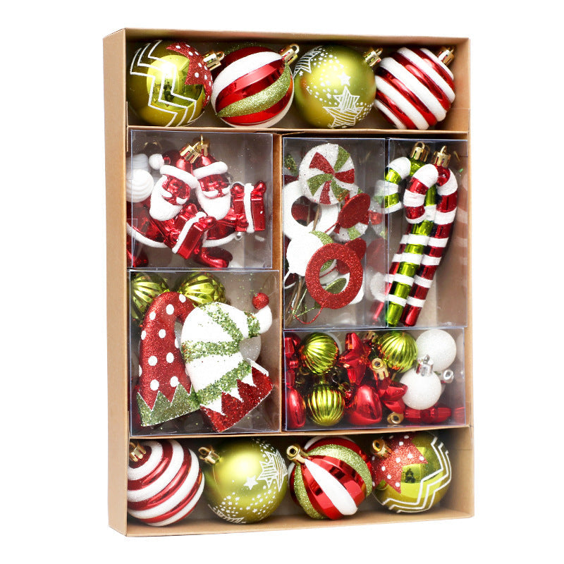 50-Piece Christmas Ornament Set for a Full Festive Tree