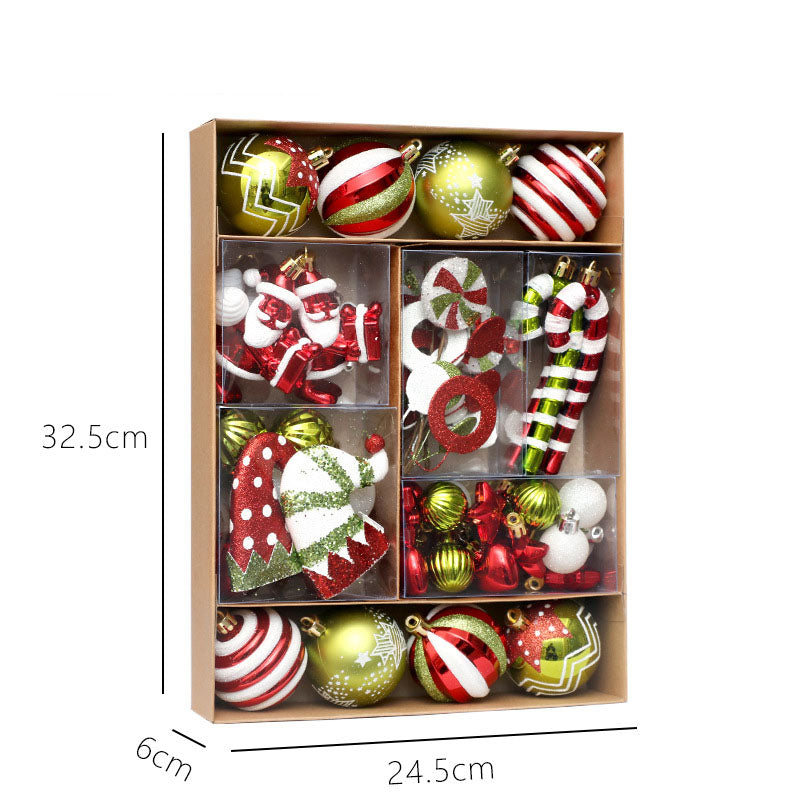 50-Piece Christmas Ornament Set for a Full Festive Tree