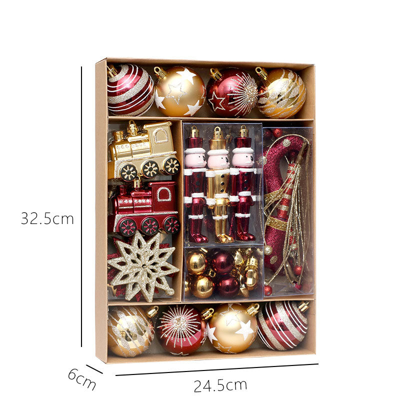 50-Piece Christmas Ornament Set for a Full Festive Tree