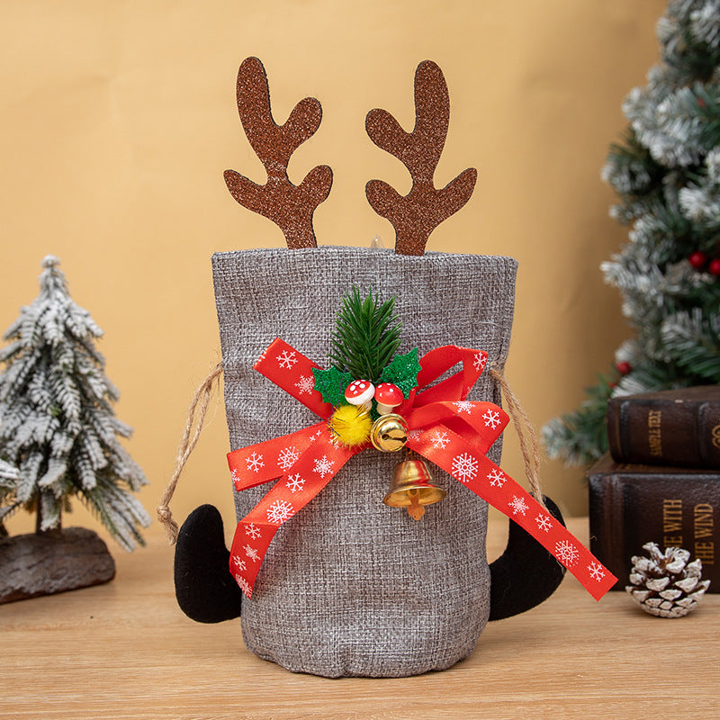 Christmas Reindeer Gift Bag For Festive Holiday Decor