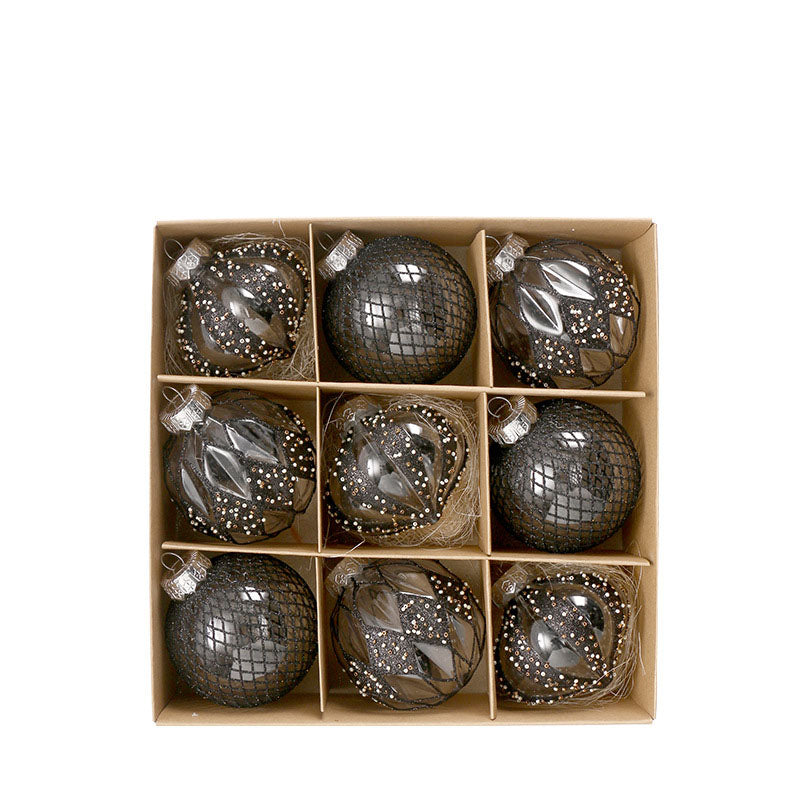 Transparent Christmas Baubles Set for Boutique Trees