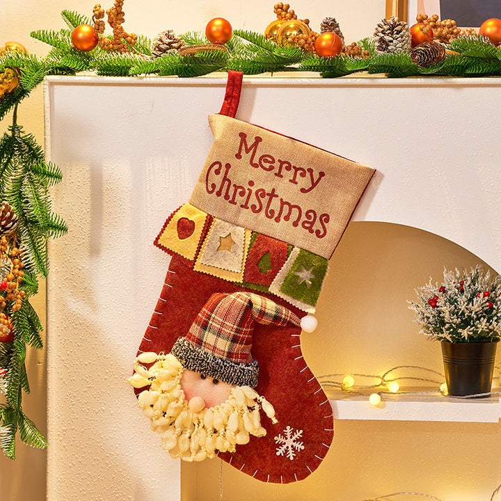 3D Christmas Stocking Decorations for Small Gifts & Candy