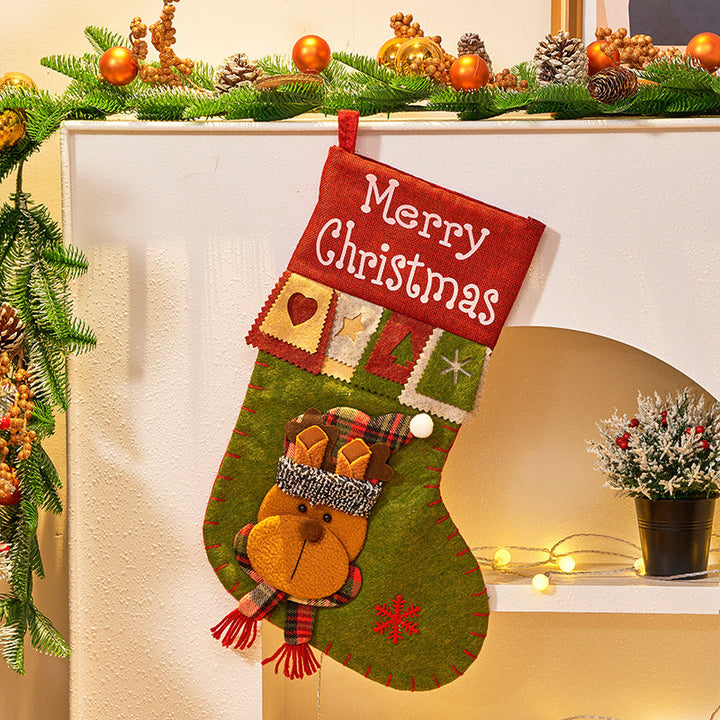 3D Christmas Stocking Decorations for Small Gifts & Candy