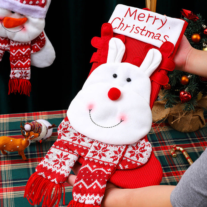 Christmas Stocking Set for a Festive Mantel Display