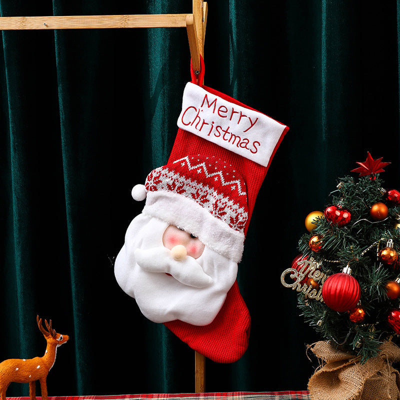 Christmas Stocking Set for a Festive Mantel Display