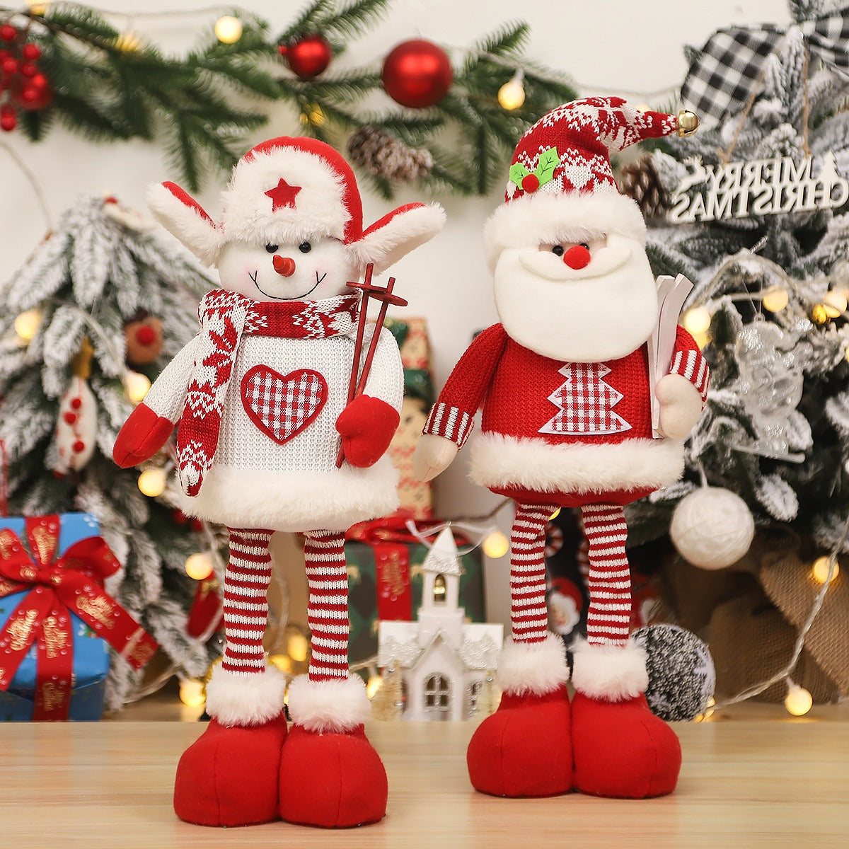 Christmas Standing Dolls for Festive Holiday Displays