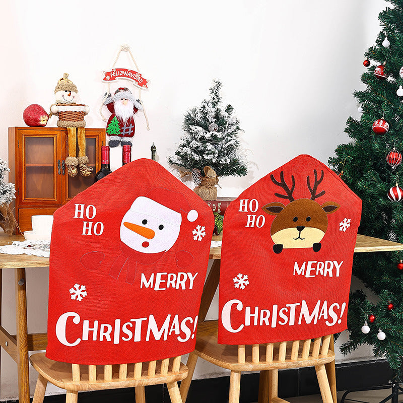 Christmas Chair Cover for Festive Dining Decor Style
