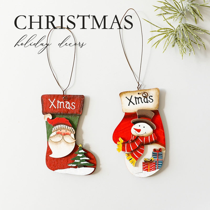 Hand-Painted Christmas Ornaments – Santa & Snowman