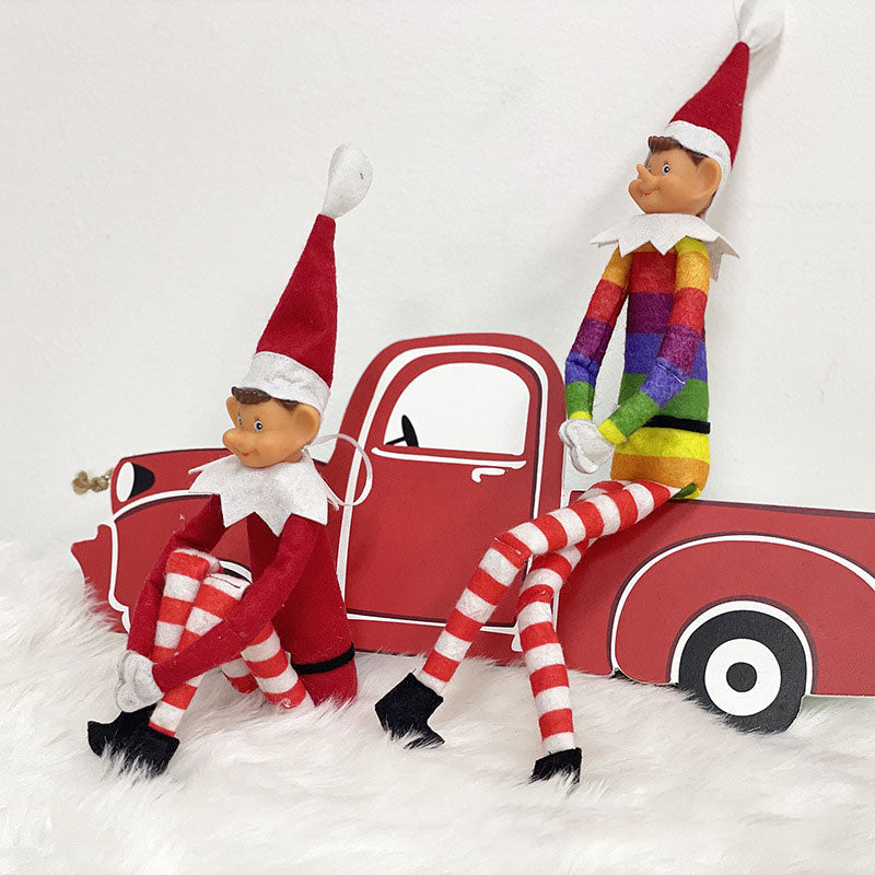 Christmas Elf Decoration for Playful Holiday Shelf Charm
