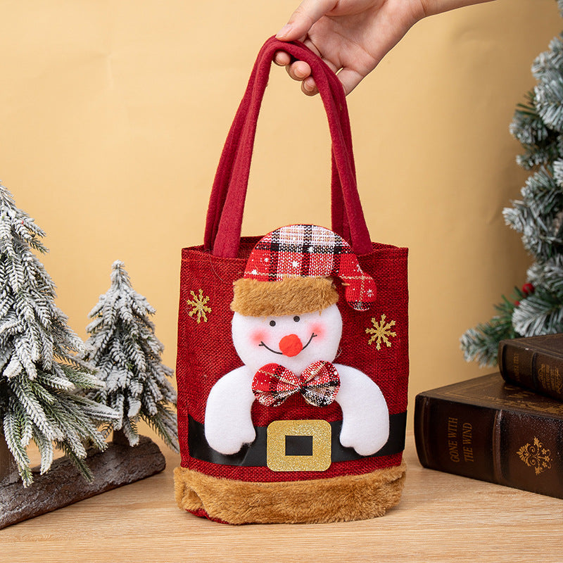 Christmas Gift Bags With Plush Character Keepsakes