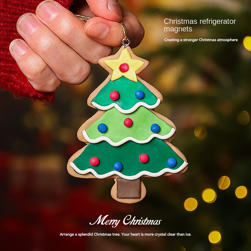 Christmas Gingerbread Magnets for a Festive Fridge