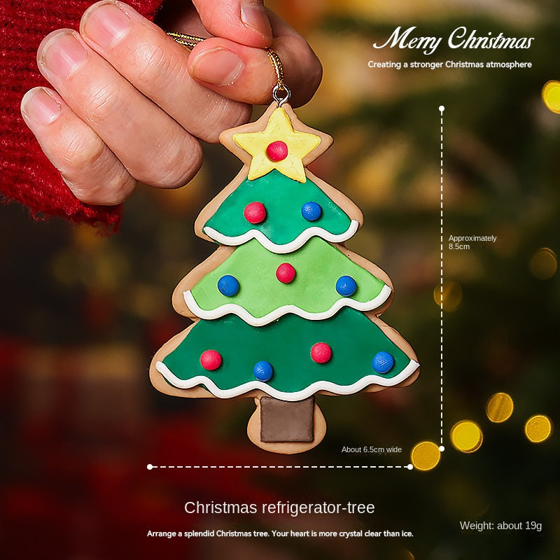 Christmas Gingerbread Magnets for a Festive Fridge