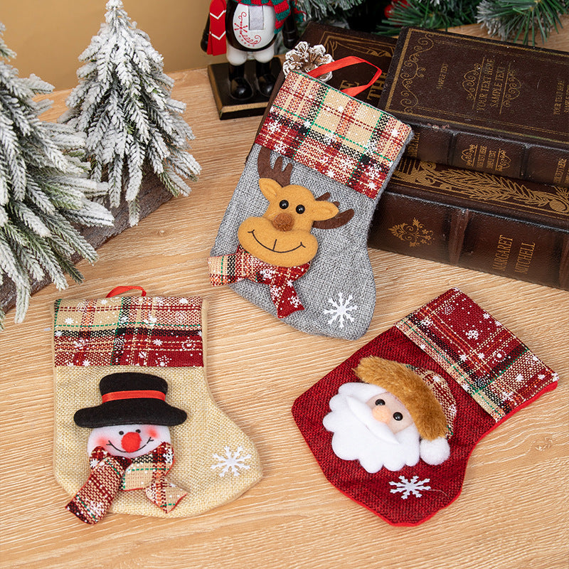 Mini Christmas Stocking Ornaments for Candy & Gifts