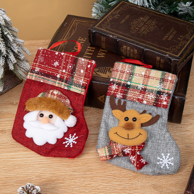 Mini Christmas Stocking Ornaments for Candy & Gifts