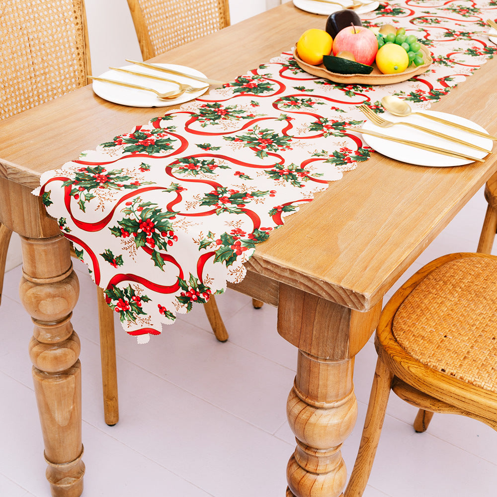 Christmas Table Runner | Festive Holiday Dining Decor