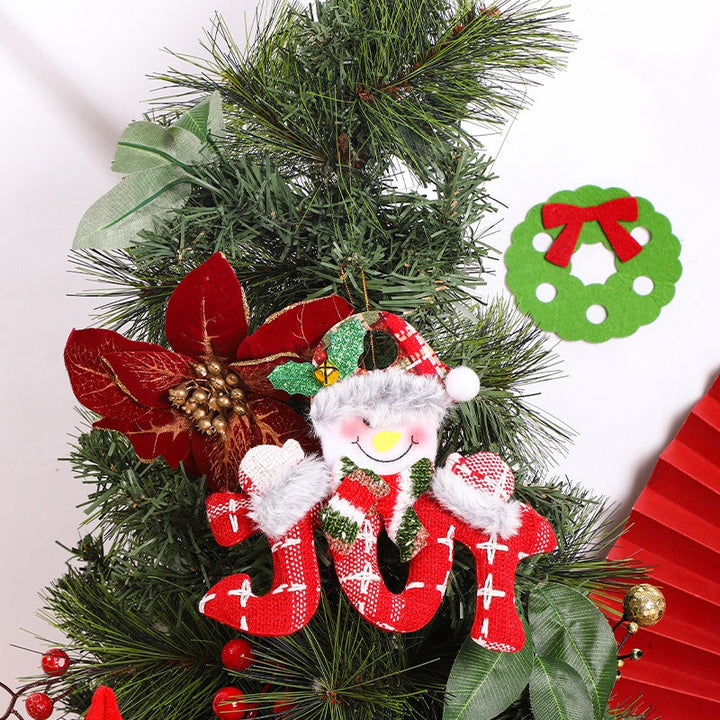 Plush Christmas Ornament Set - 4 Character Figures