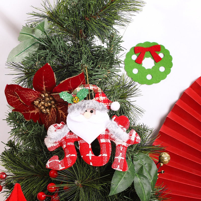 Plush Christmas Ornament Set - 4 Character Figures