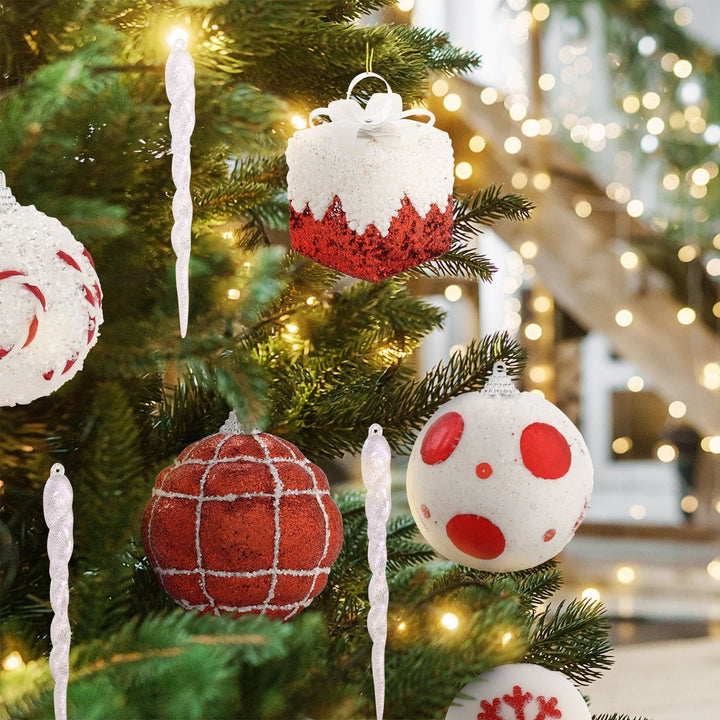 Christmas Tree Decorations Set With Star Topper, 18-Piece