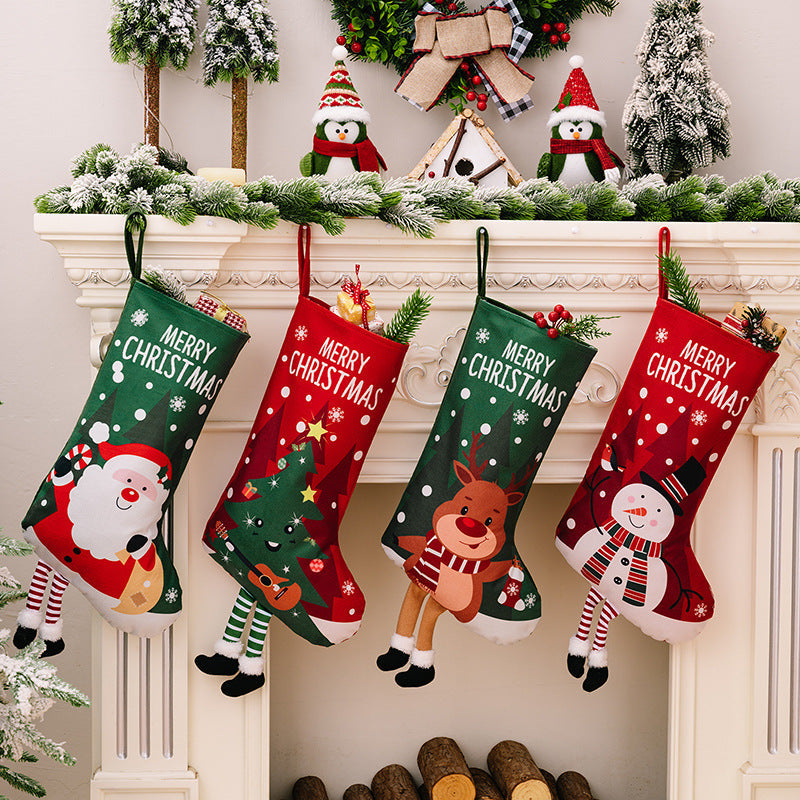 Christmas Stockings With Playful Holiday Charm Set