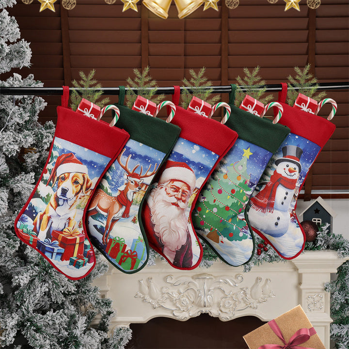 Christmas Stocking Set for Festive Mantel Displays