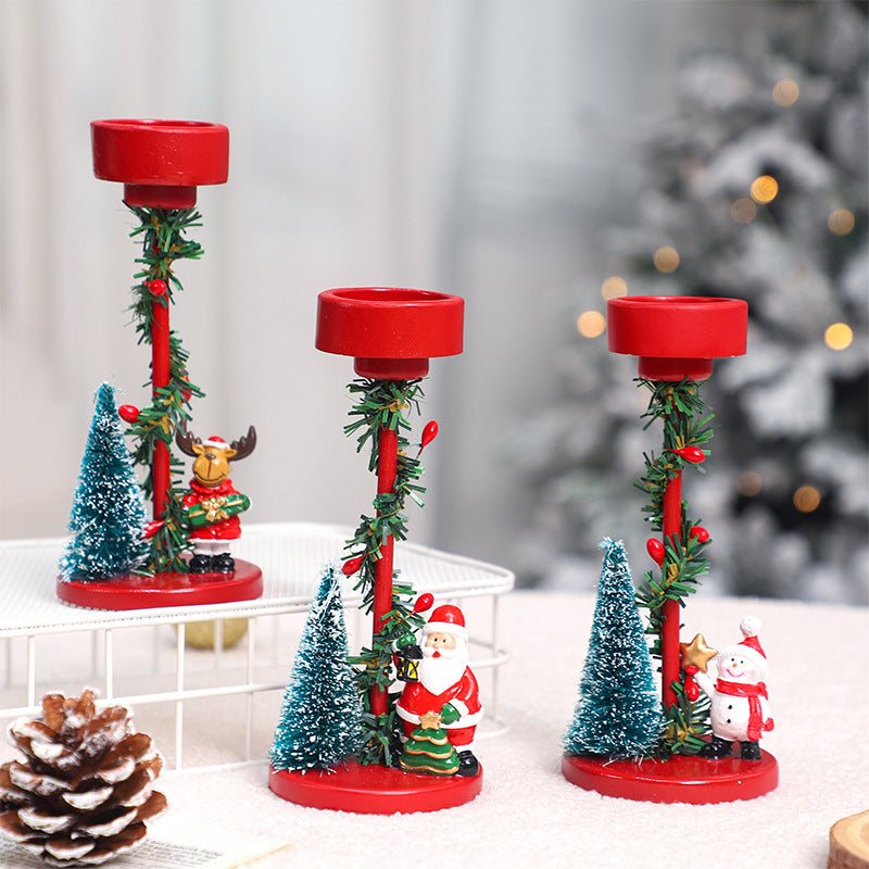 Christmas Candle Holder Centerpiece for Festive Tables